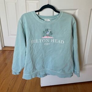 Spartina Hilton head turquoise crewneck size large